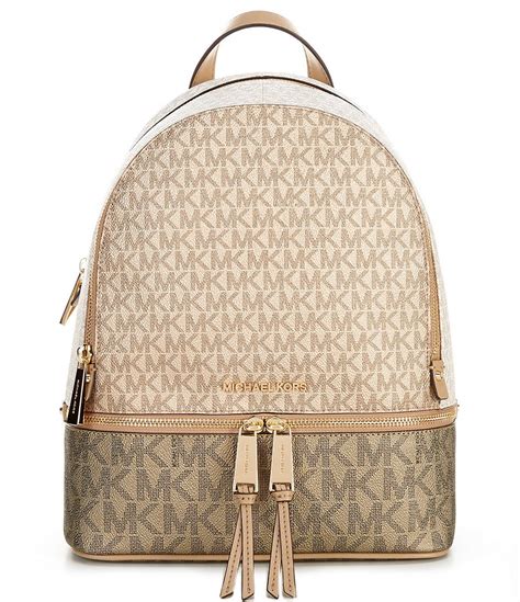 michael kors rhea floral backpack|Michael Kors rhea colorblock backpack.